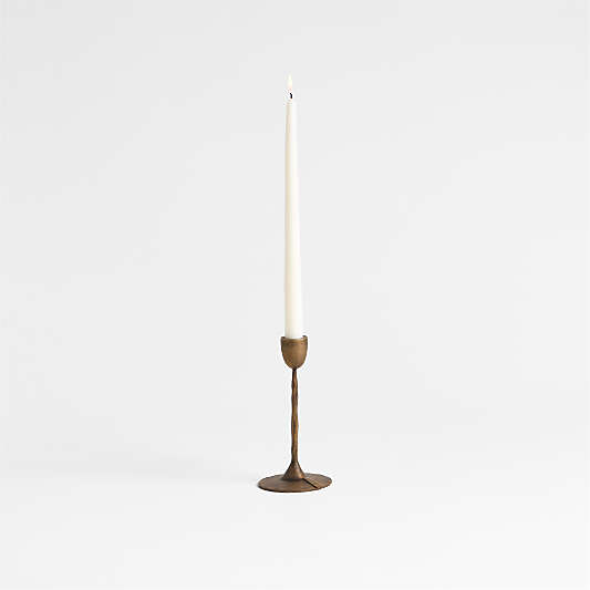Barteau Small Brass Taper Candle Holder 7"