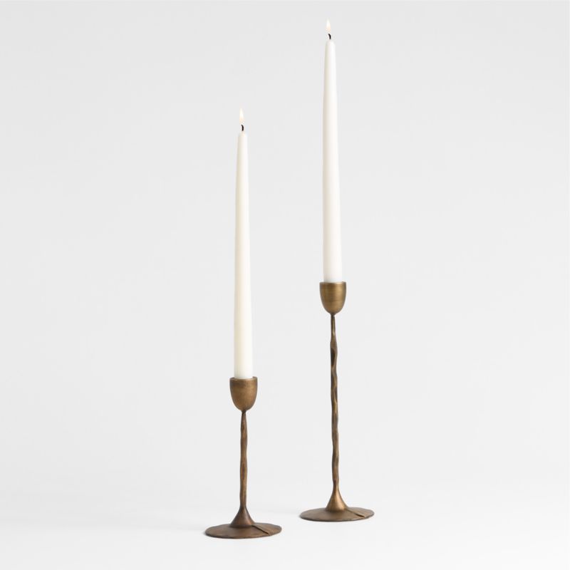 Barteau Large Brass Taper Candle Holder 11" - image 1 of 5