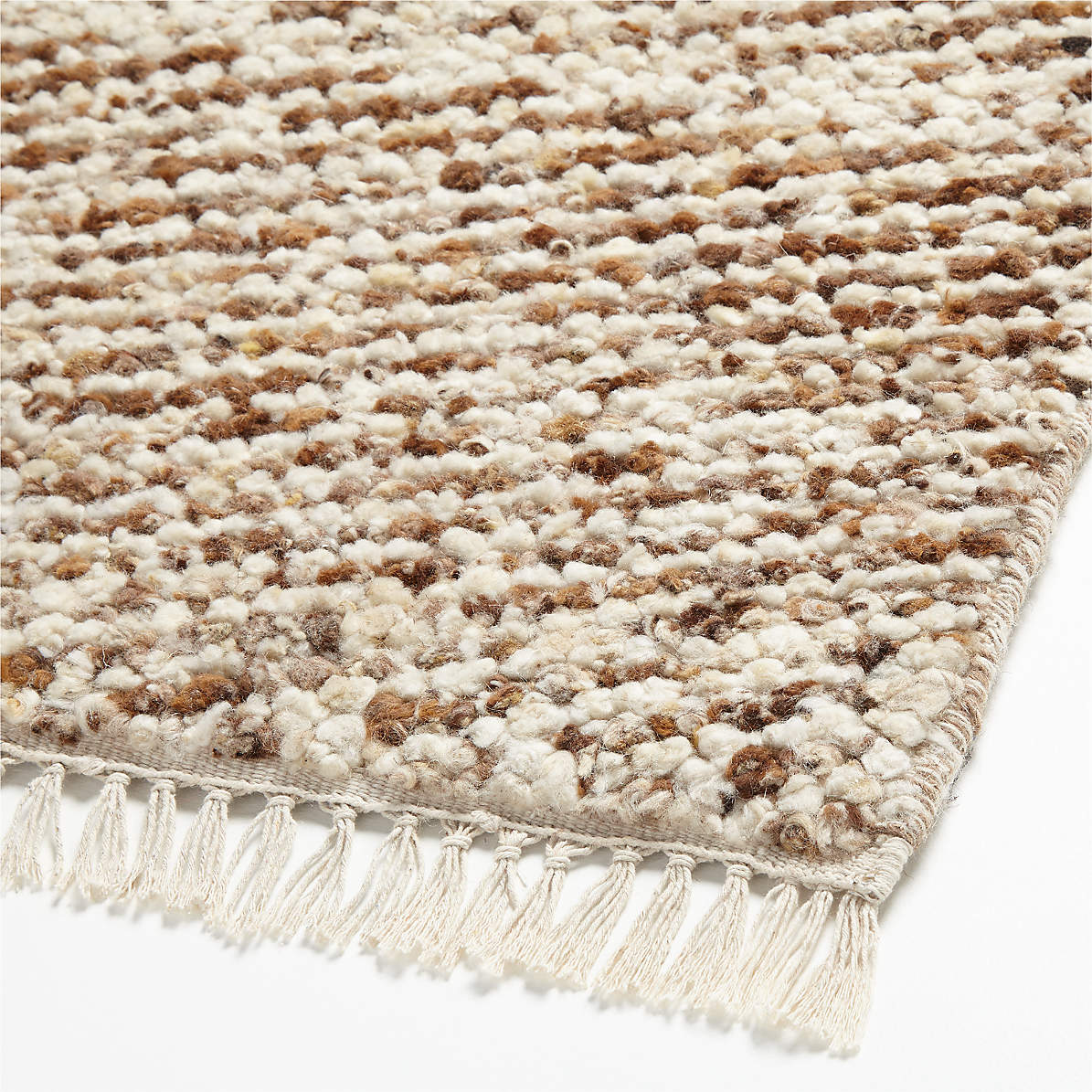 Clearance! 6x9ft Beige Wool Carpets Flooring Hand Knotted Area