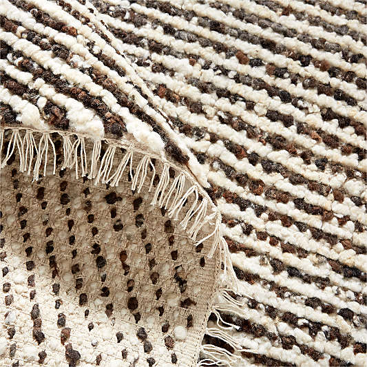 Basel Wool Hand-Knotted Brown Area Rug
