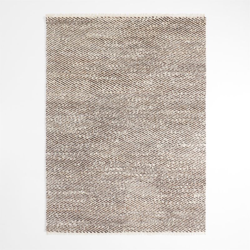 Basel Wool Hand-Knotted Brown Area Rug 9'x12' - image 2 of 5