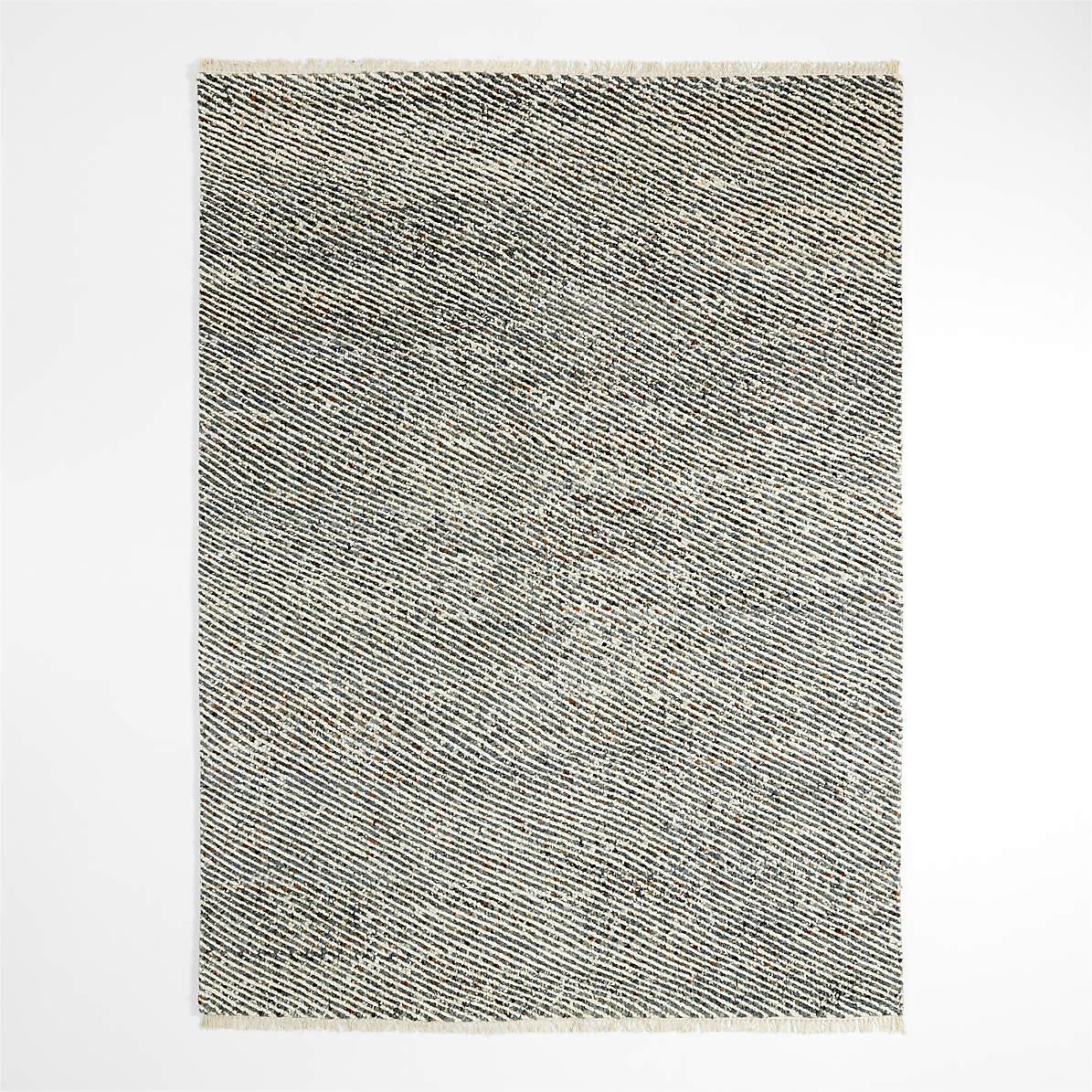 Basel Wool Blue and Sage Green Rug Swatch 12x18