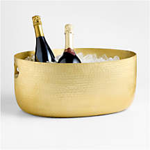 Bash Gold Beverage Tub + Reviews | Crate & Barrel