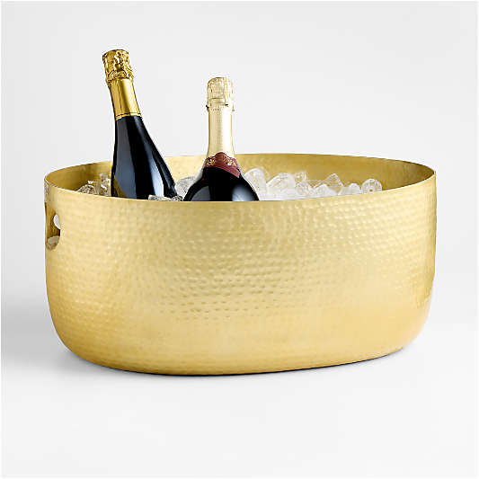 Bash Gold Beverage Tub with Stainless Steel Stand