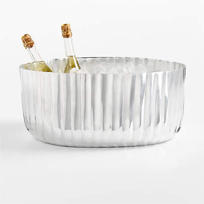 Bash Fluted Silver Beverage Tub