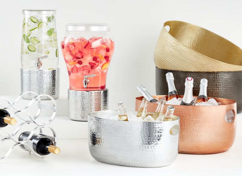 Bash Silver Beverage Tub