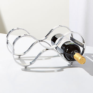View Bash Silver Stacking 3-Bottle Wine Rack details