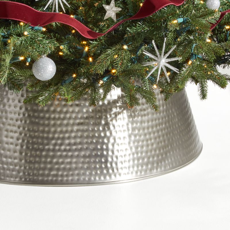 Bash Silver Christmas Tree Collar + Reviews Crate & Barrel