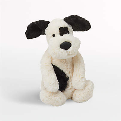 Jellycat ® Bashful Black and Cream Puppy Kids Stuffed Animal