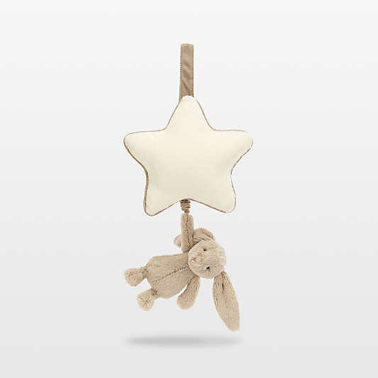 Jellycat ® Bashful Beige Bunny Plush Musical Pull Toy