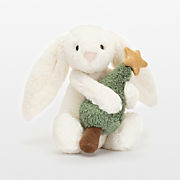 Jellycat Bashful Bunny with Christmas Tree Kids Stuffed Animal