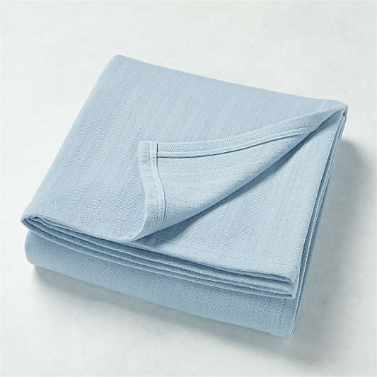 Basic Blue Twin Bed Blanket