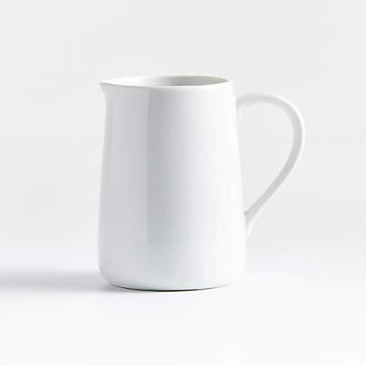 White Ceramic Creamer Jar