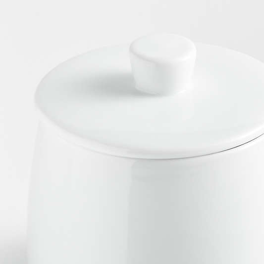 White Ceramic Sugar Bowl