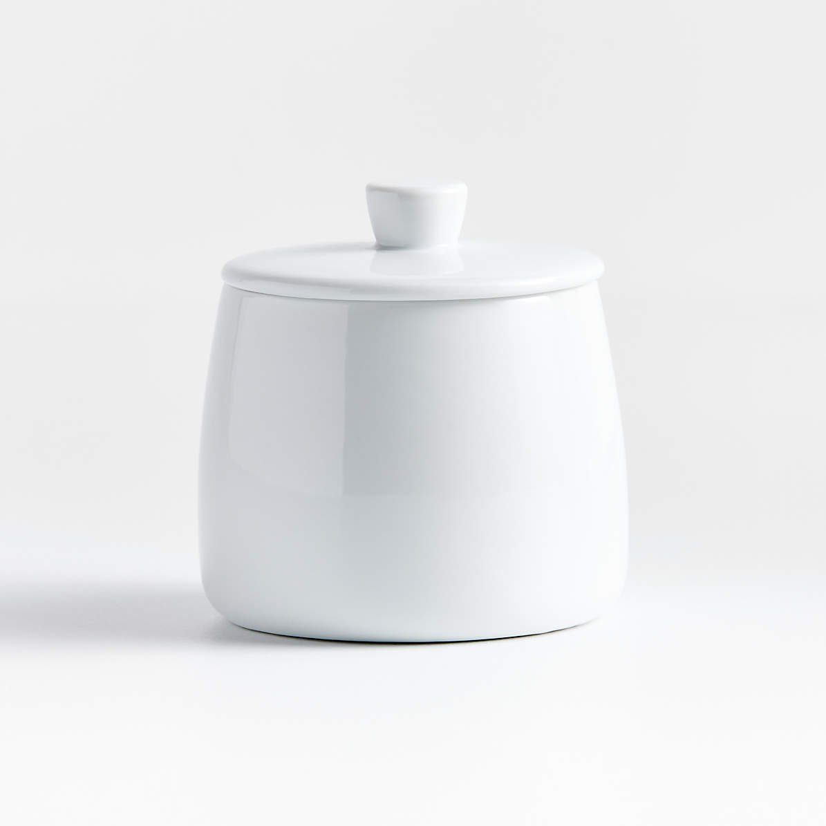 White Ceramic Sugar Bowl + Reviews