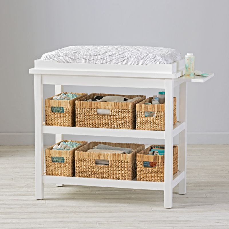 Changing table storage baskets on sale