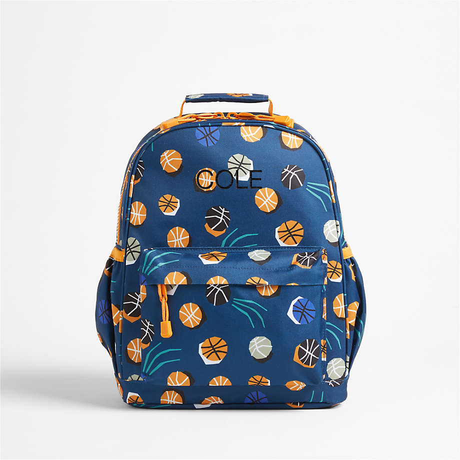 Basketball Personalized Medium Kids School Backpack with Side Pockets