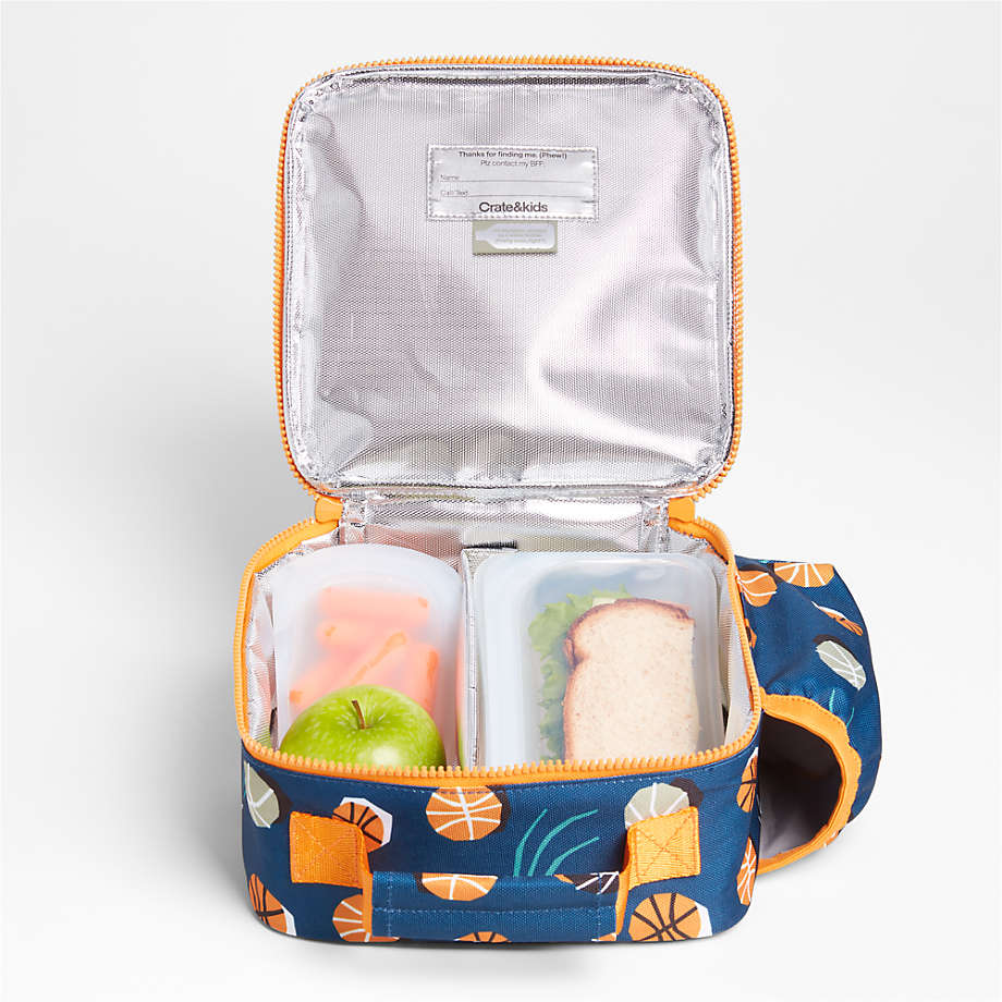 Basketball Soft Insulated Kids Personalized Thermal Lunch Box + Reviews
