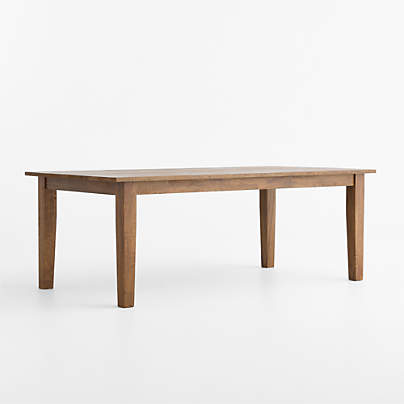 Basque 82"-118" Vintage Brown Solid Wood Extendable Dining Table