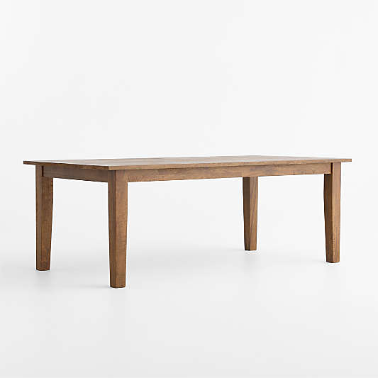 Basque 82"-118" Vintage Brown Solid Wood Extendable Dining Table