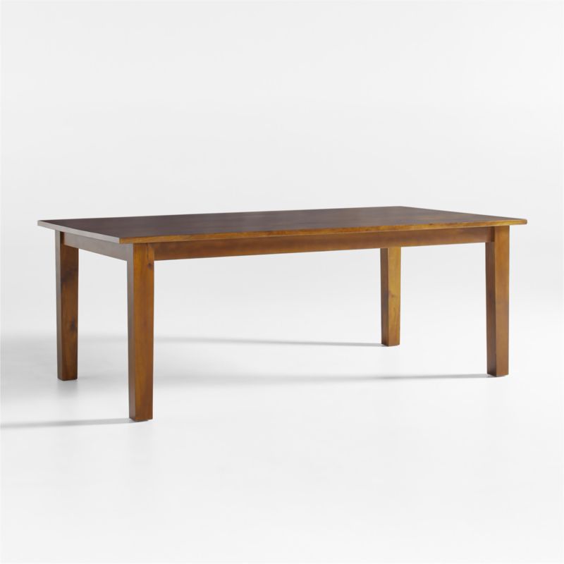 Basque 82"-118" Amber Solid Wood Extendable Dining Table