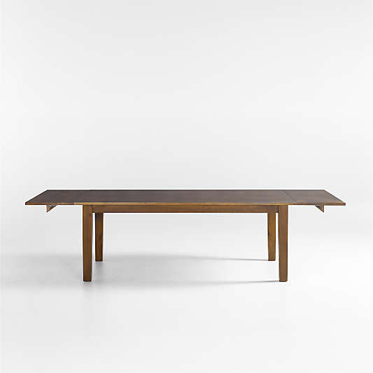 Basque 82"-118" Amber Solid Wood Extendable Dining Table