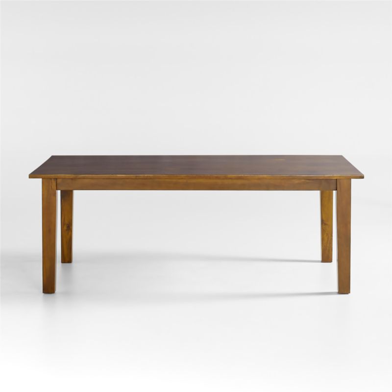 Basque 82"-118" Amber Solid Wood Extendable Dining Table