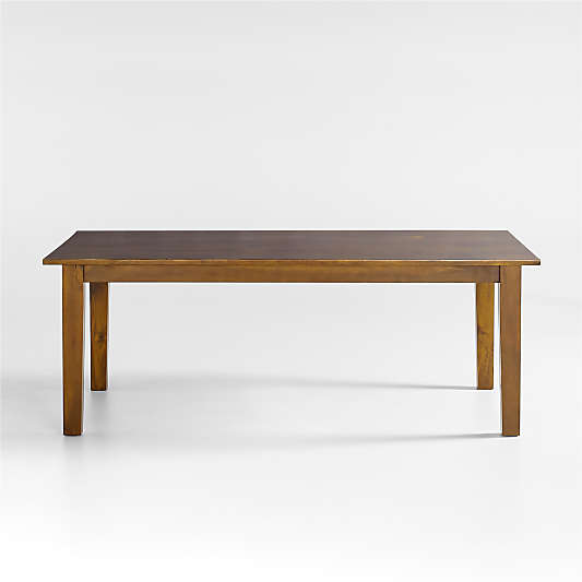 Basque 82"-118" Amber Solid Wood Extendable Dining Table