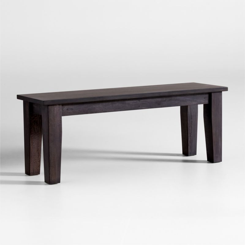 Basque 48" Charcoal Grey Wood Dining Bench