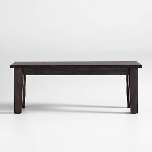 Pali Black Wood Dining Bench + Reviews Crate & Barrel Canada