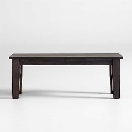 Basque 48" Charcoal Grey Wood Dining Bench