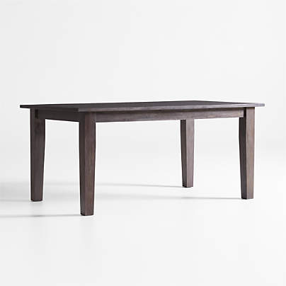 Basque 65" Charcoal Grey Wood Rectangular Dining Table