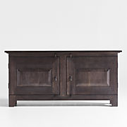 Basque Weathered Light Brown Solid Wood Buffet