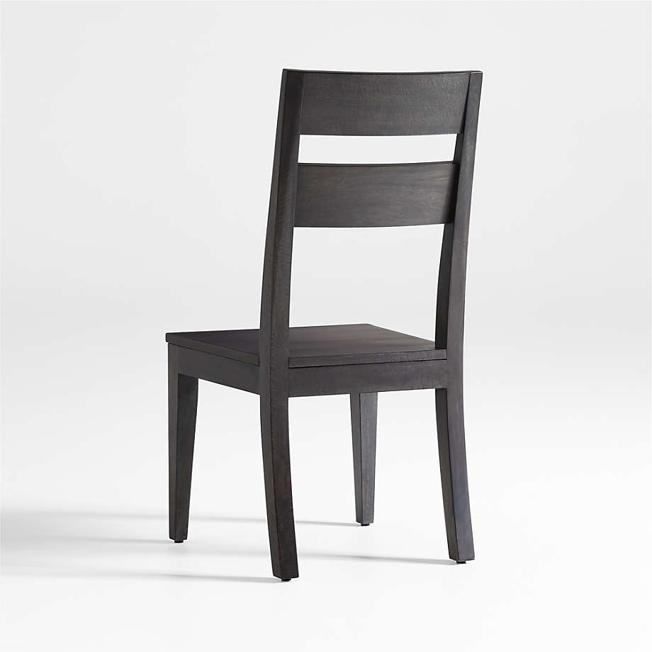 Charcoal wood online dining chairs