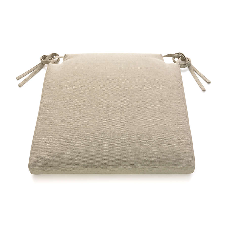 Basque Natural Chair-Bar Stool Cushion + Reviews | Crate & Barrel