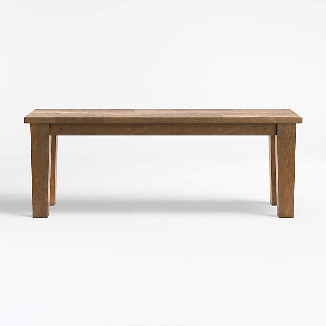 Pali Black Wood Dining Bench + Reviews Crate & Barrel Canada