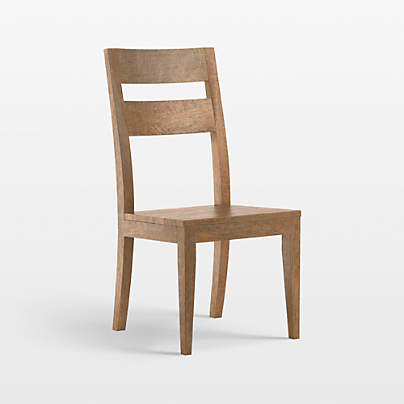 Basque Light Brown Solid Wood Dining Chair
