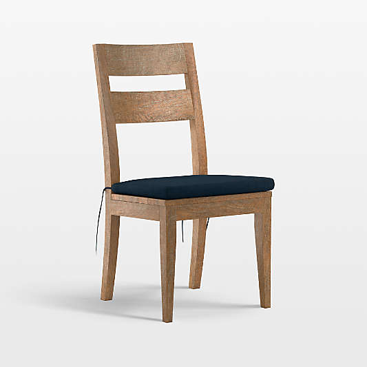 Basque Light Brown Solid Wood Side Chair