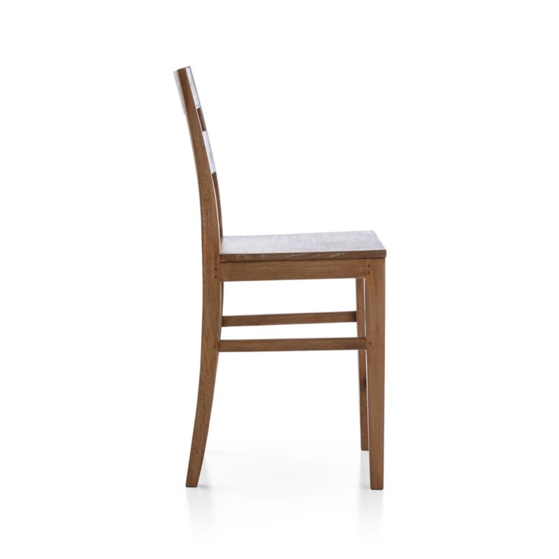 Basque Light Brown Wood Counter Stool with Natural Cushion - image 5 of 7