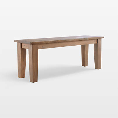 Basque 48" Light Brown Solid Wood Dining Bench
