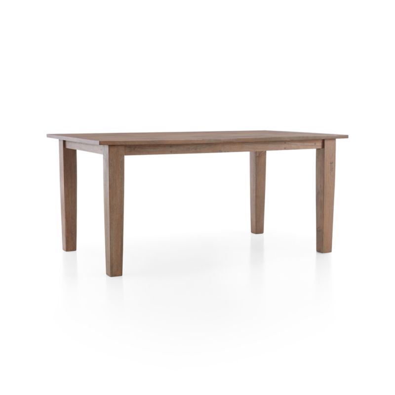 Basque 65" Weathered Light Brown Solid Wood Dining Table