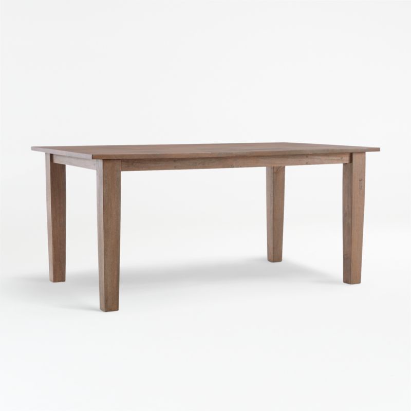 Basque 65" Weathered Light Brown Solid Wood Dining Table