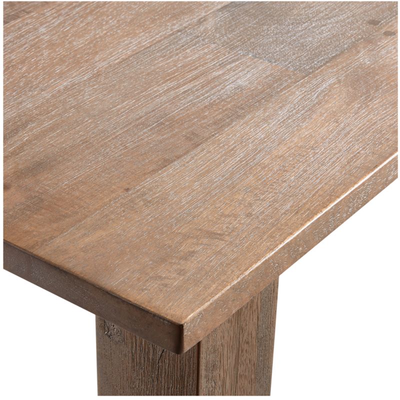 Basque 65" Weathered Light Brown Solid Wood Dining Table - image 8 of 15