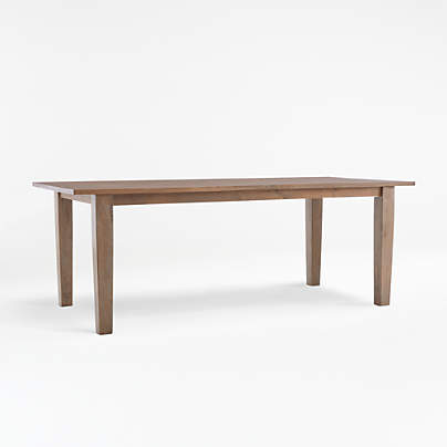 Basque 82" Weathered Light Brown Solid Wood Dining Table