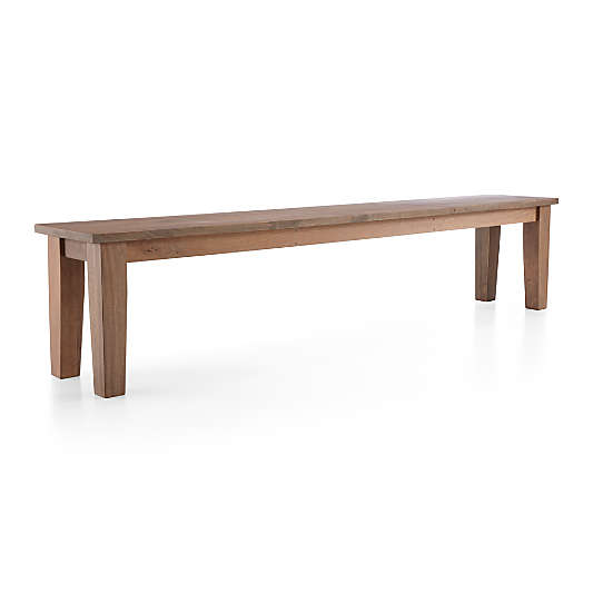 Basque 84" Light Brown Solid Wood Dining Bench