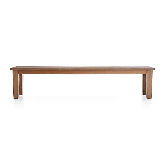 Basque 84" Light Brown Solid Wood Dining Bench