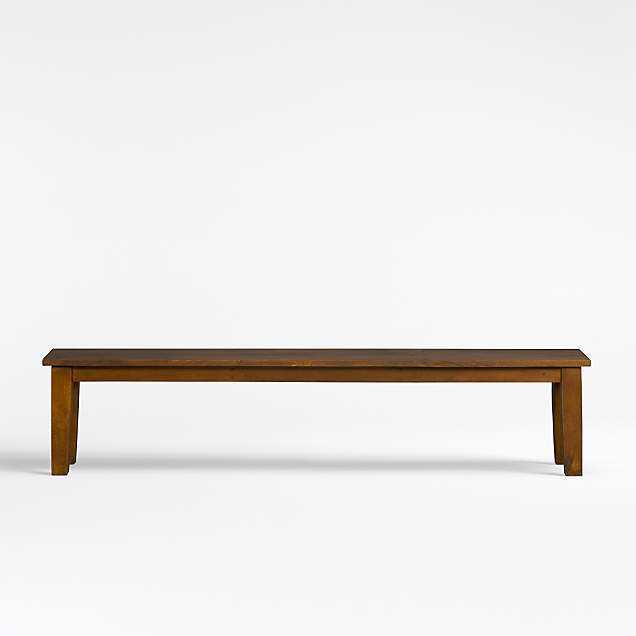 Pali Black Wood Dining Bench + Reviews Crate & Barrel Canada