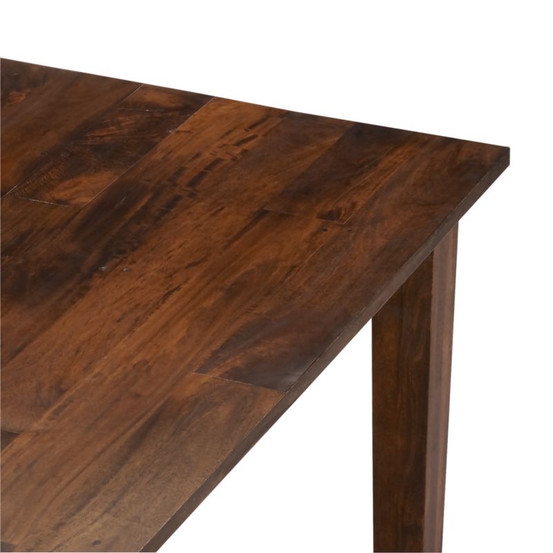 Basque 82"-118" Amber Solid Wood Extendable Dining Table