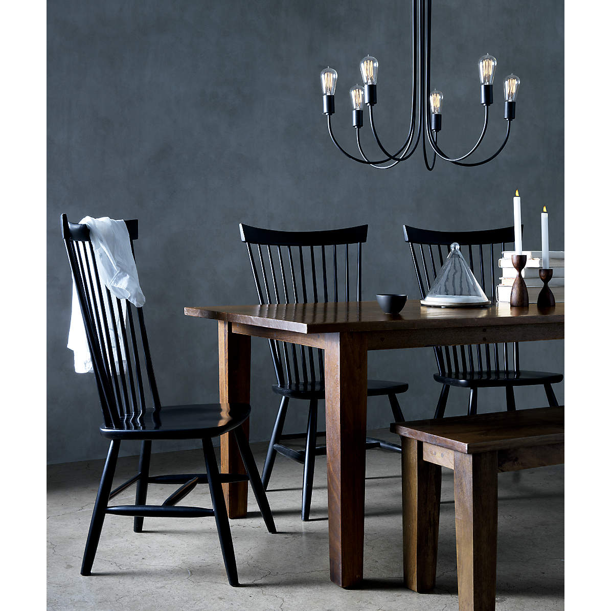 Crate and barrel basque dining deals table