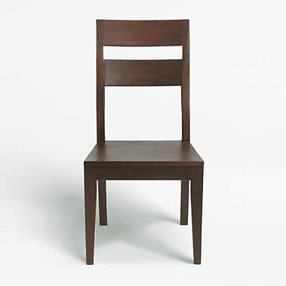 Basque Honey Wood Dining Chair And, Crate Barrel Dining Room Chairs